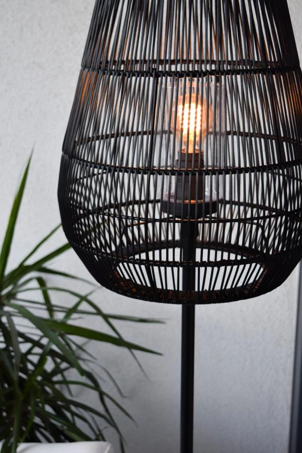 Lucide NERIDA - Floor lamp Indoor/Outdoor - Ø 35 cm - 1xE27 - IP44 - Black - ambiance 3